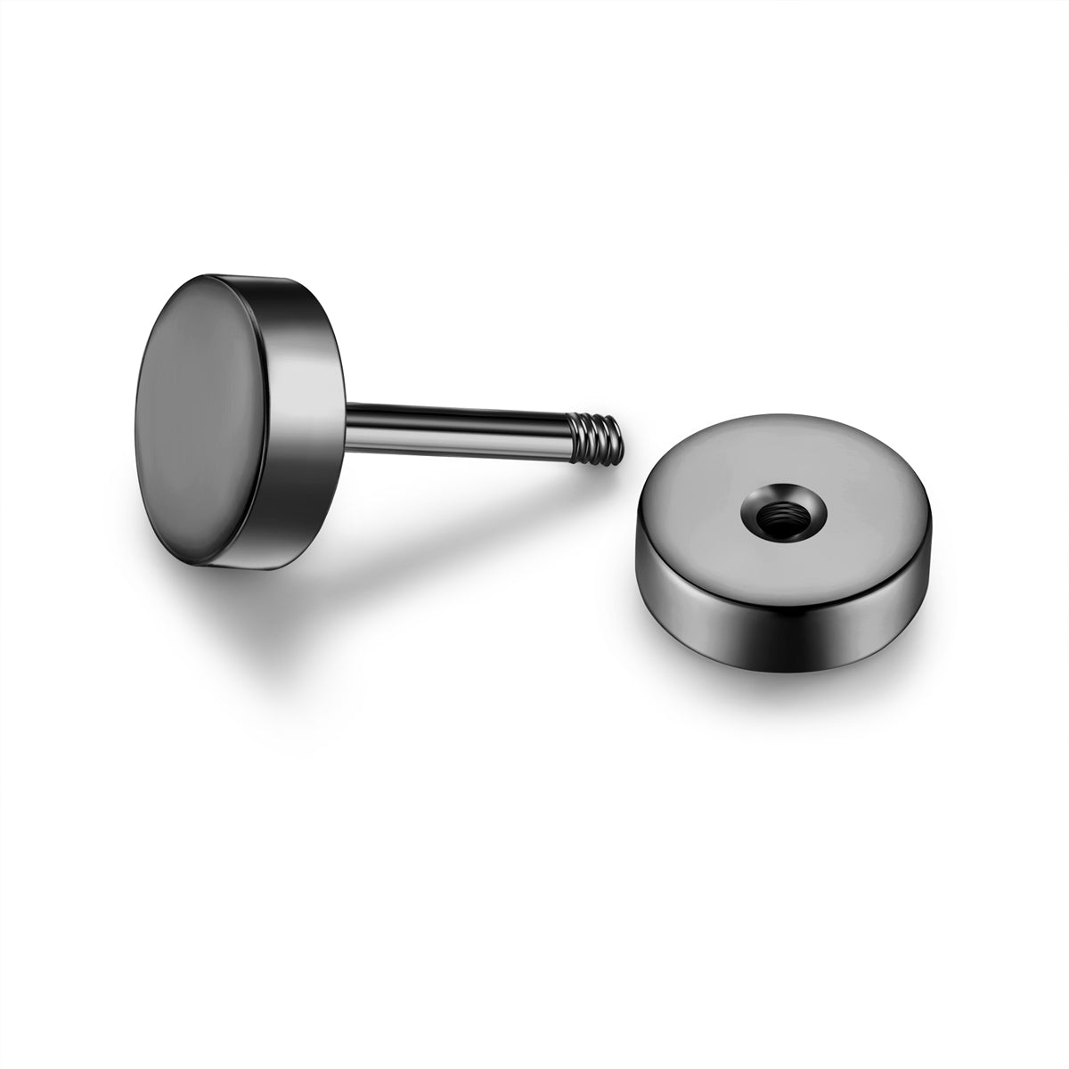 Ohrstecker Edelstahl gunmetal