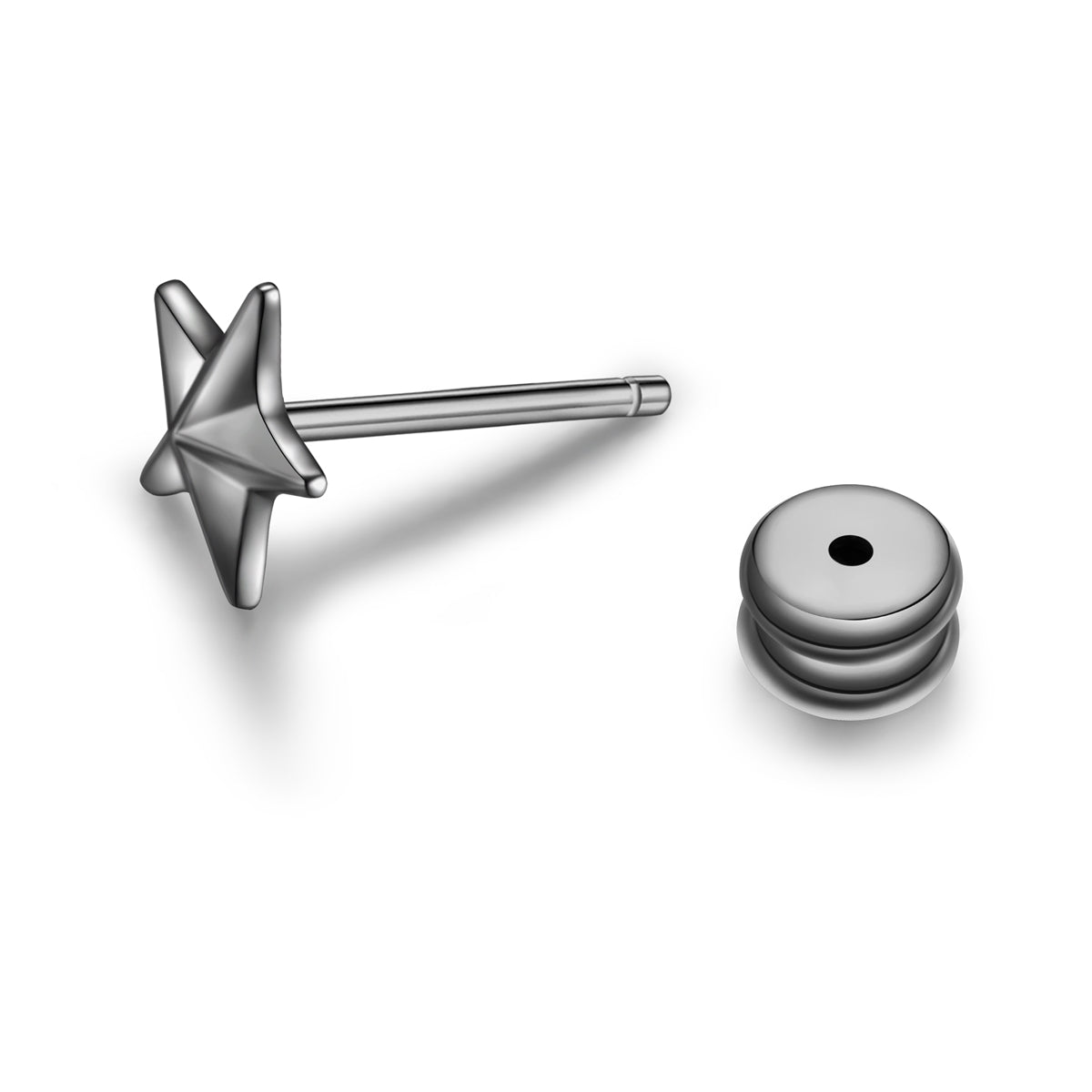 Ohrstecker Edelstahl gunmetal