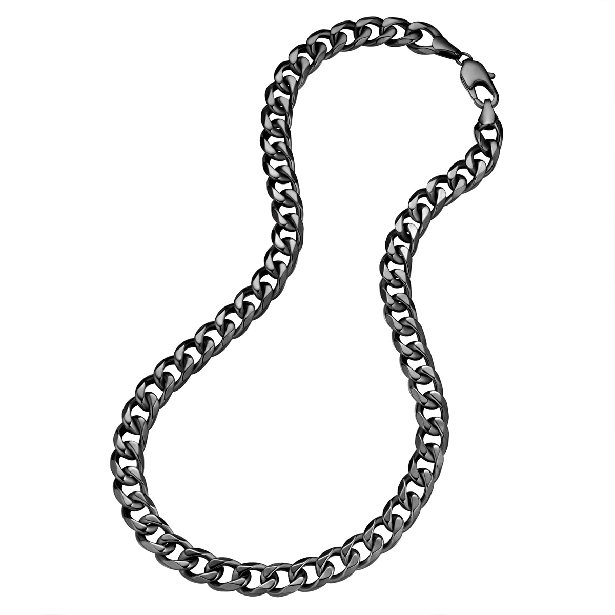 Kette Edelstahl schwarz