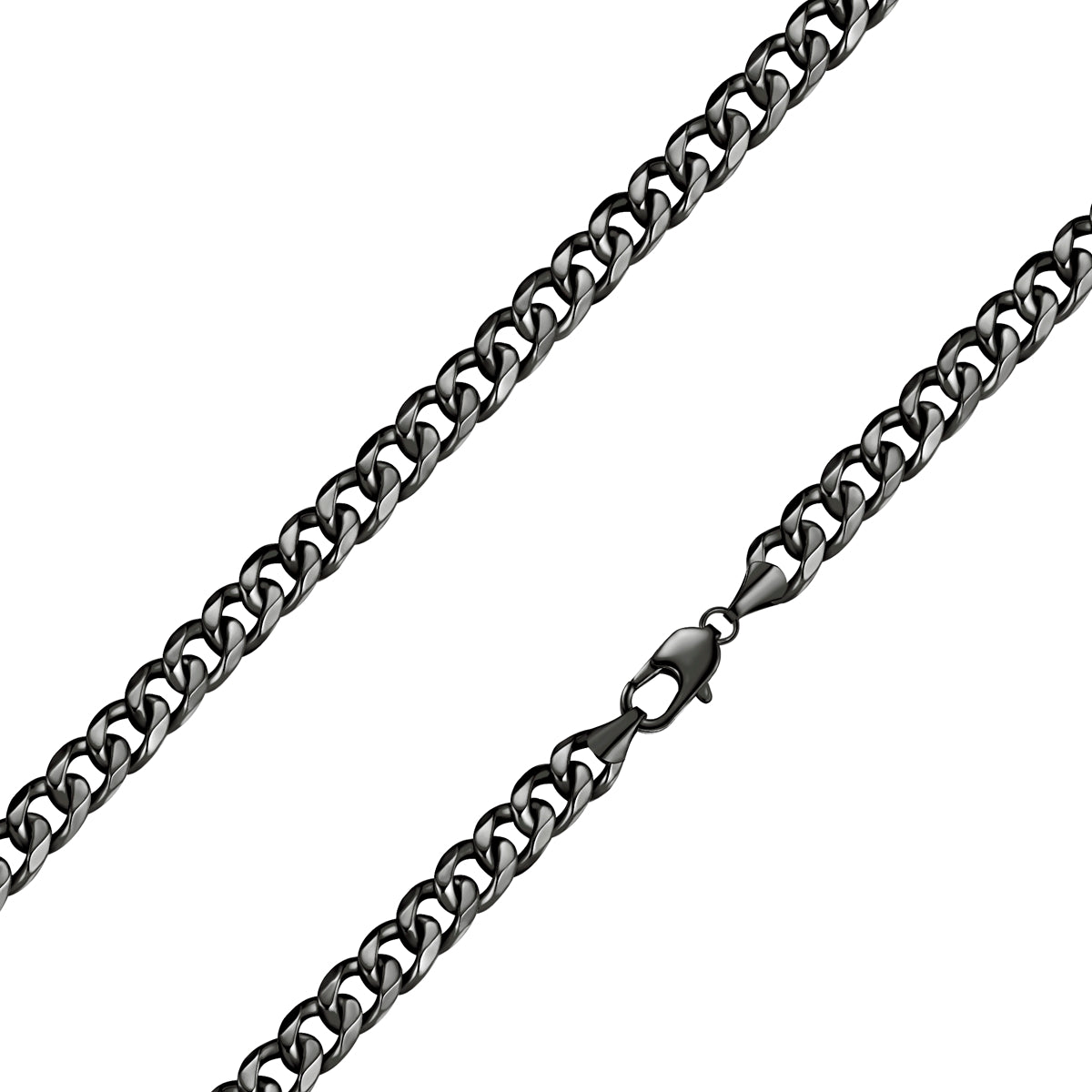 Kette Edelstahl schwarz
