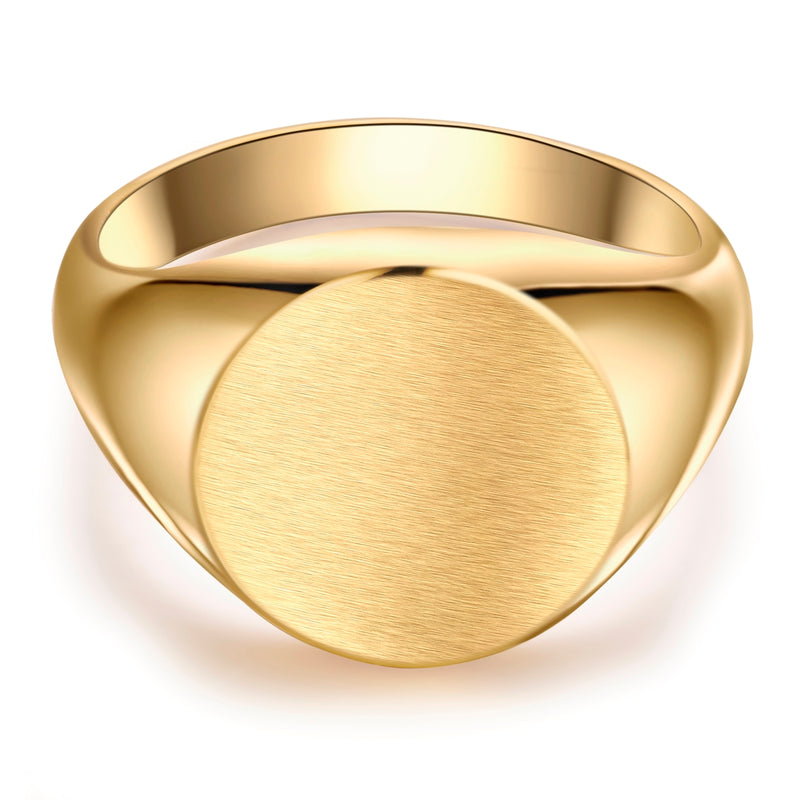 Ring Edelstahl gelbgold