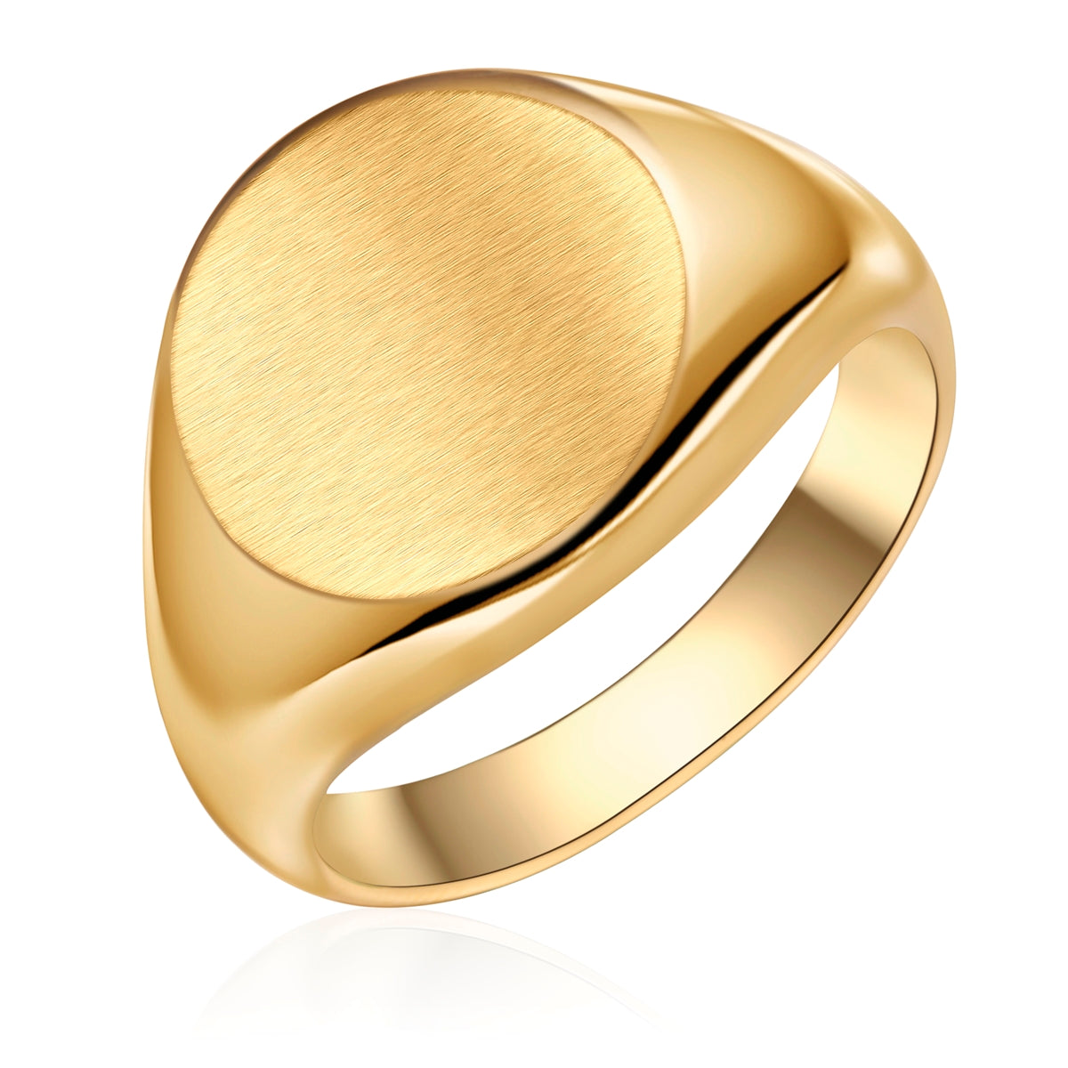 Ring Edelstahl gelbgold
