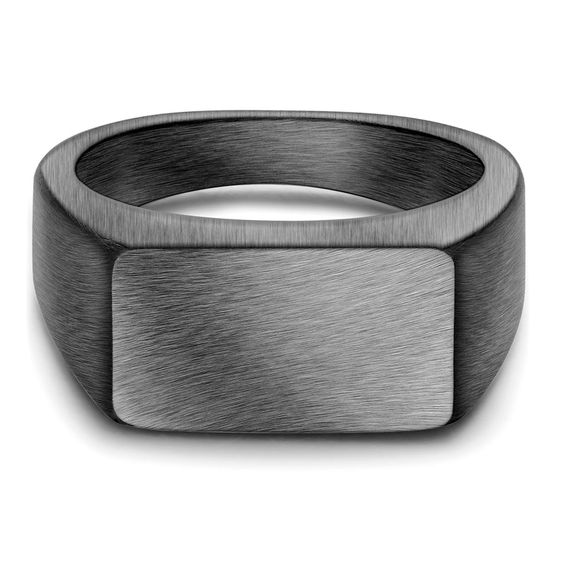 Ring Edelstahl gunmetal