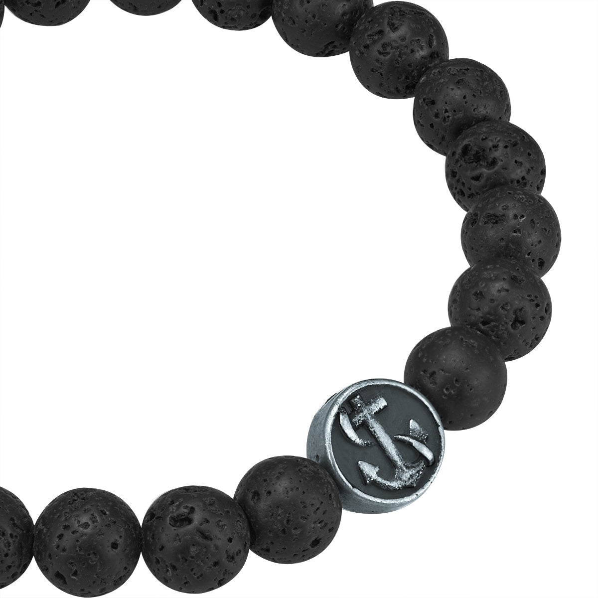 Armband Lavastein schwarz