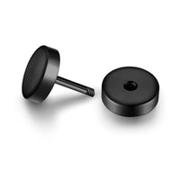 Ohrstecker Edelstahl schwarz