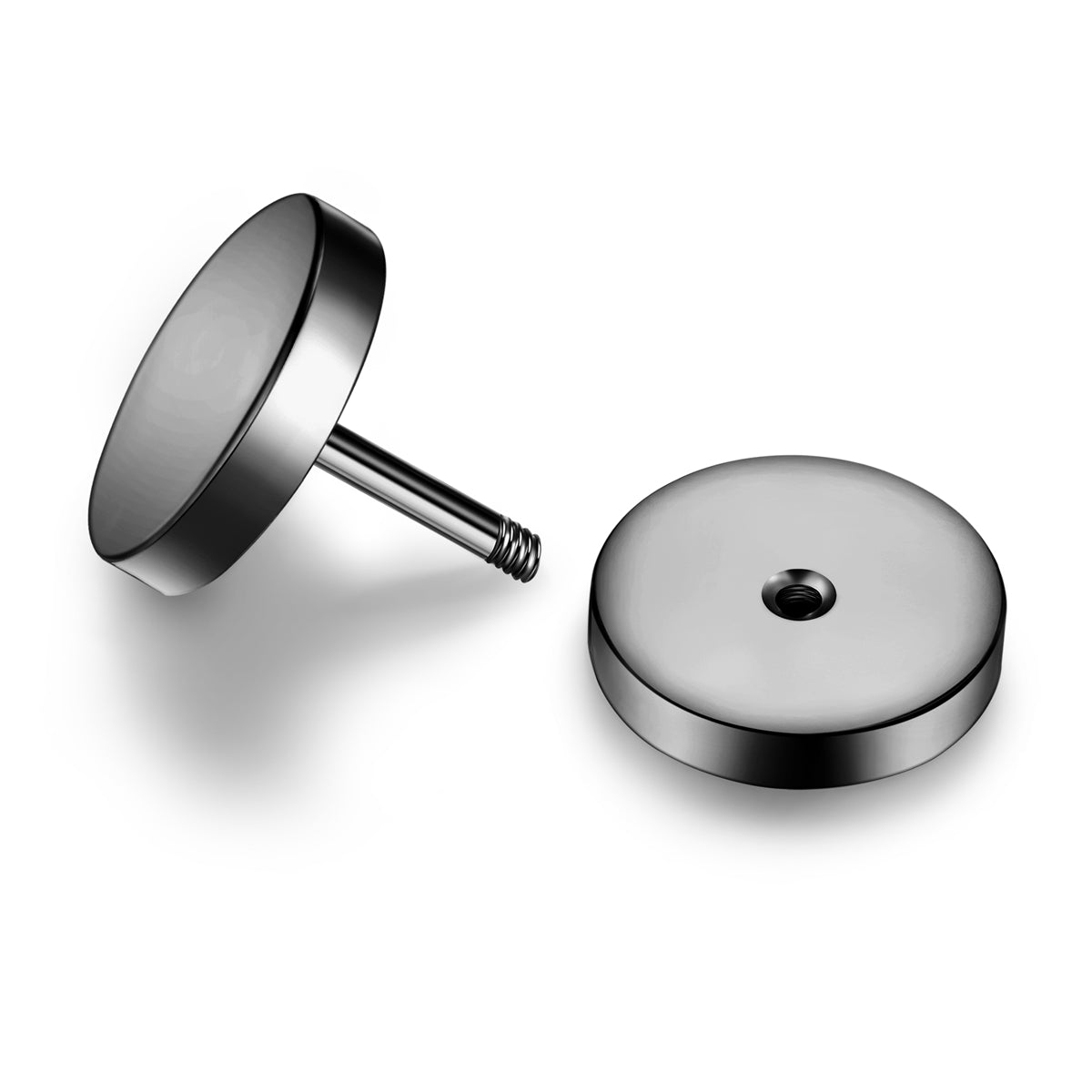Ohrstecker Edelstahl gunmetal