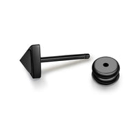 Ohrstecker Edelstahl schwarz Zirkonia schwarz