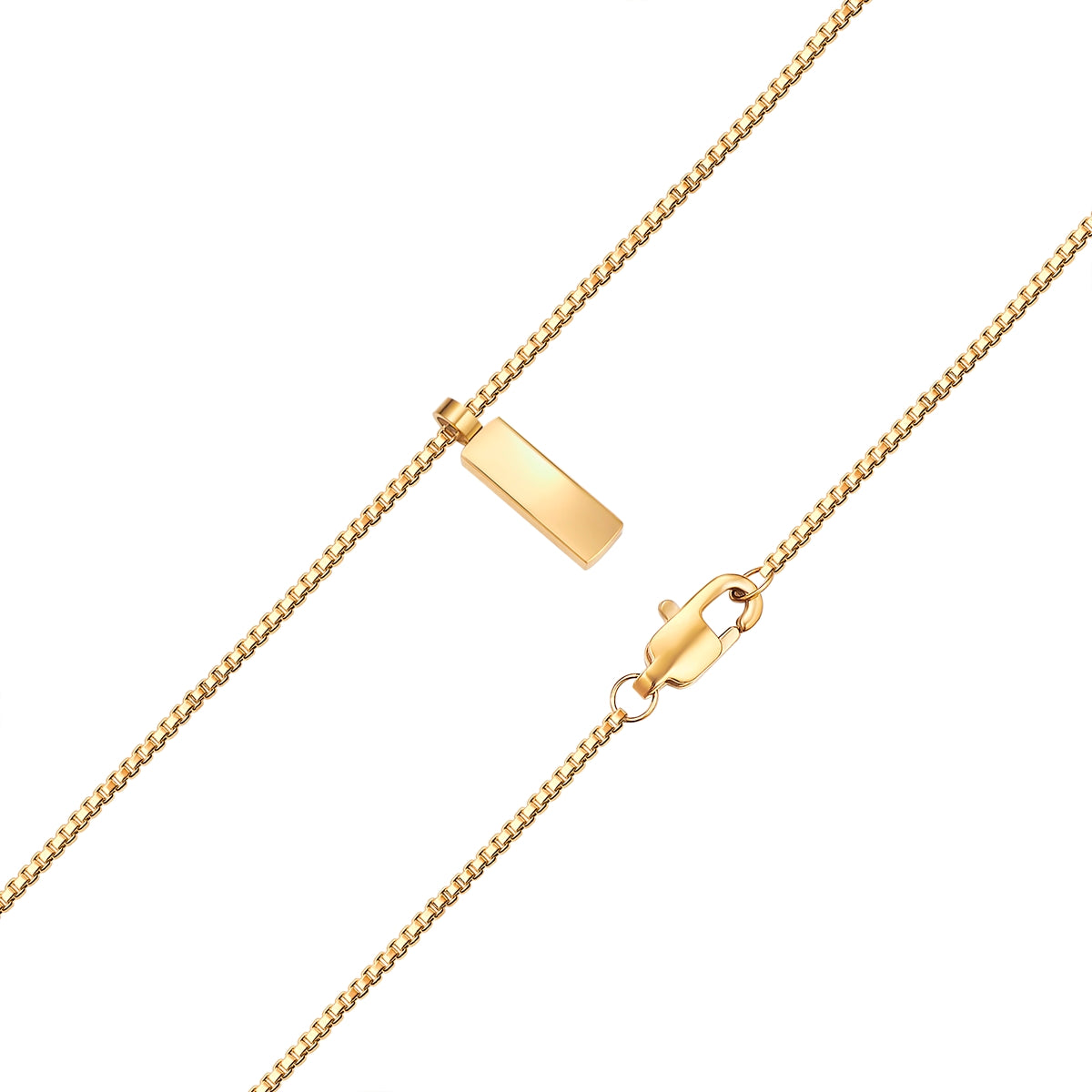 Kette mit Anhänger Edelstahl gelbgold