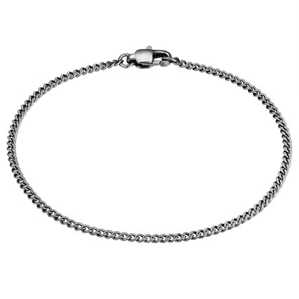 Armband Edelstahl gunmetal
