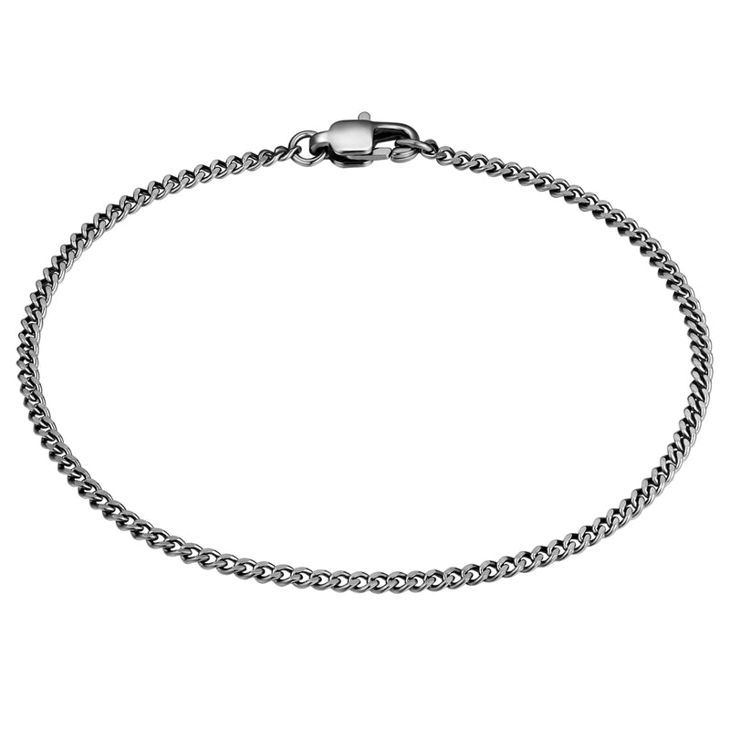 Armband Edelstahl gunmetal