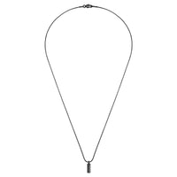 Kette mit Anhänger Edelstahl schwarz