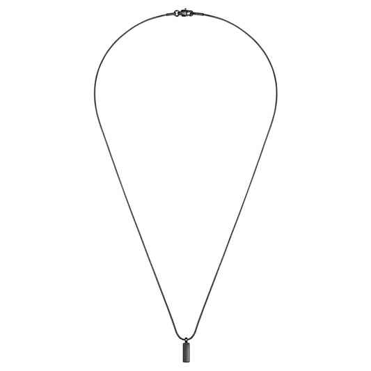 Kette mit Anhänger Edelstahl schwarz