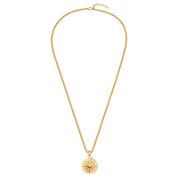 Kette mit Anhänger Edelstahl gelbgold