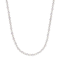 Kette Edelstahl Muschelkernperle weiß Quarz rosa