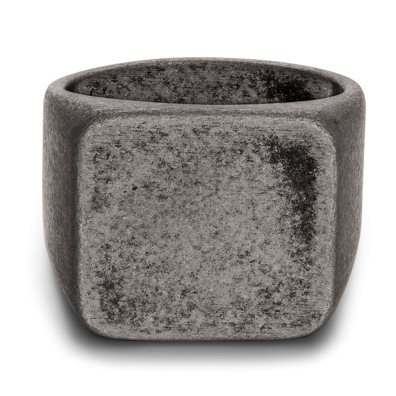 Ring Edelstahl gunmetal