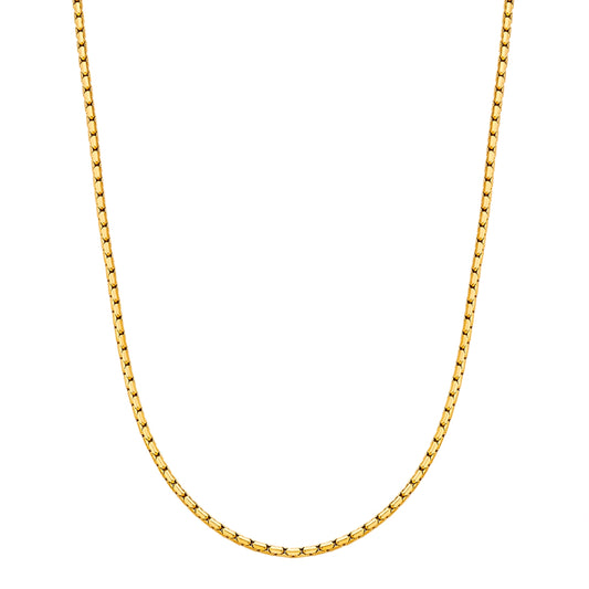 Kette Edelstahl gelbgold