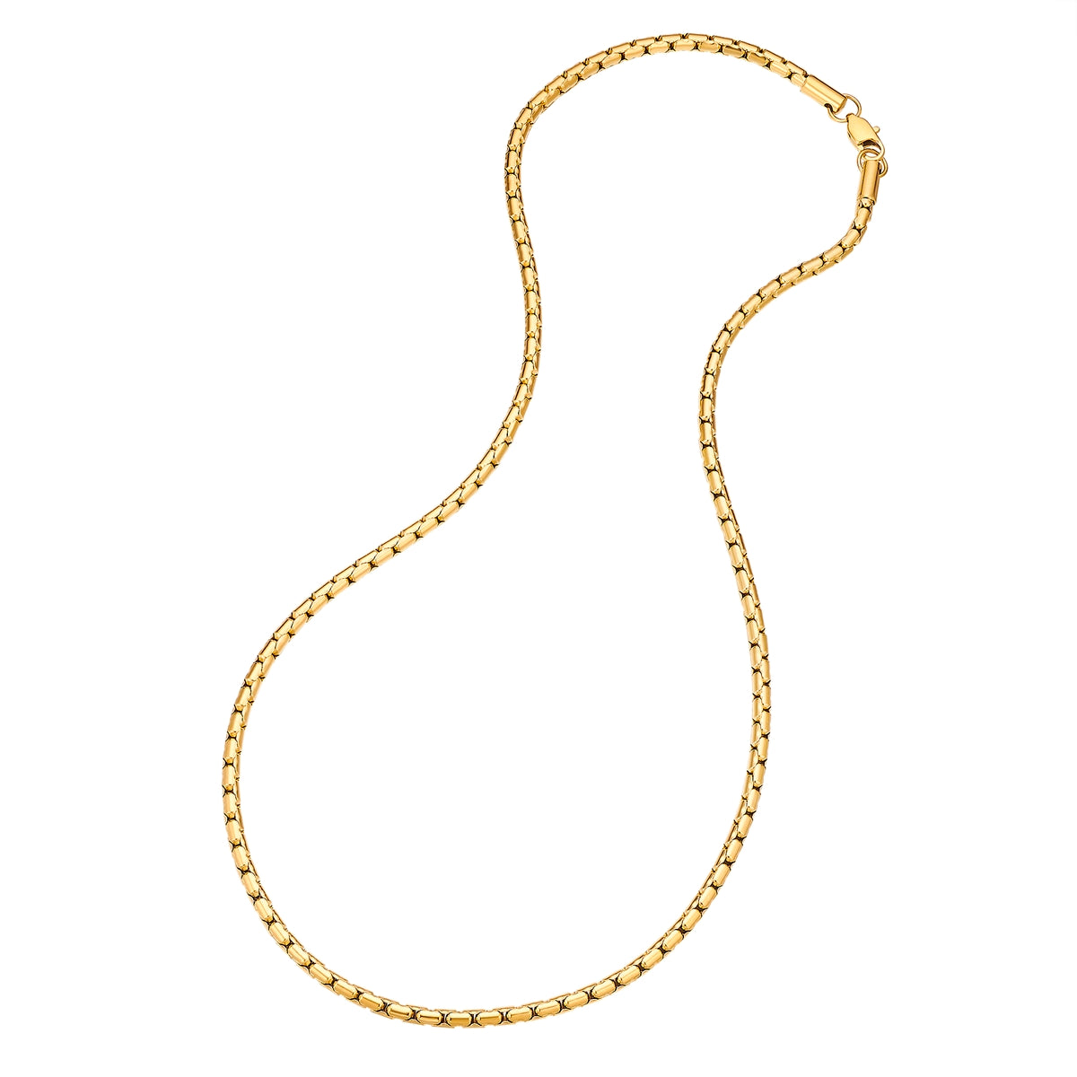 Kette Edelstahl gelbgold