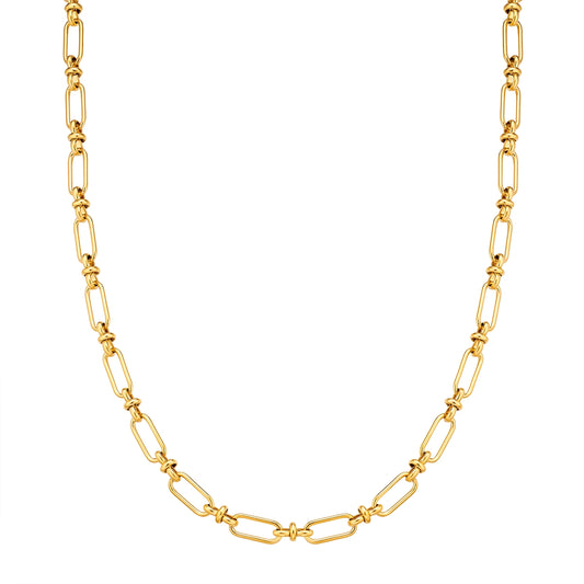 Kette Edelstahl gelbgold