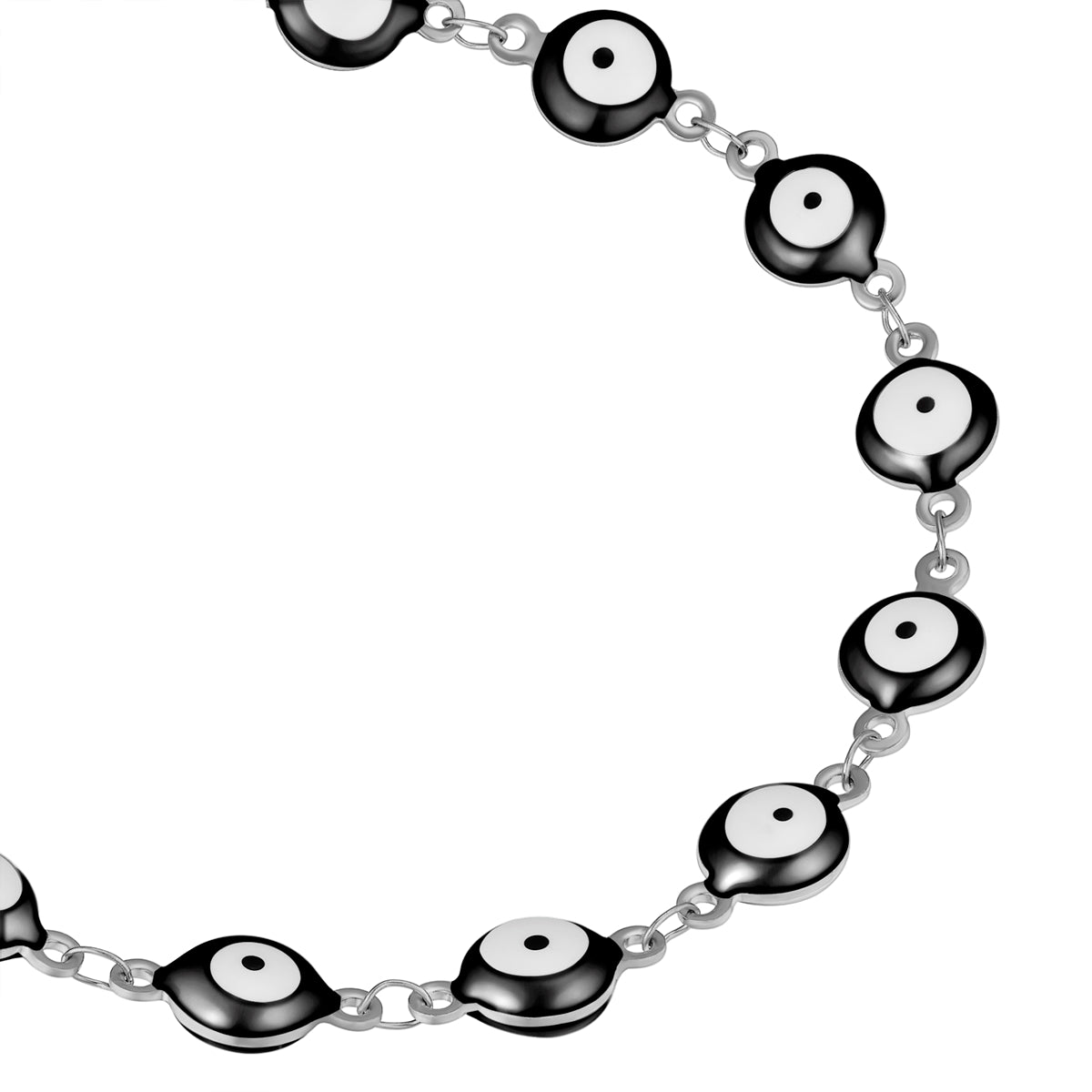 Armband Edelstahl Emaille schwarz
