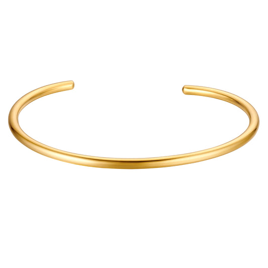 Armreif Edelstahl gelbgold