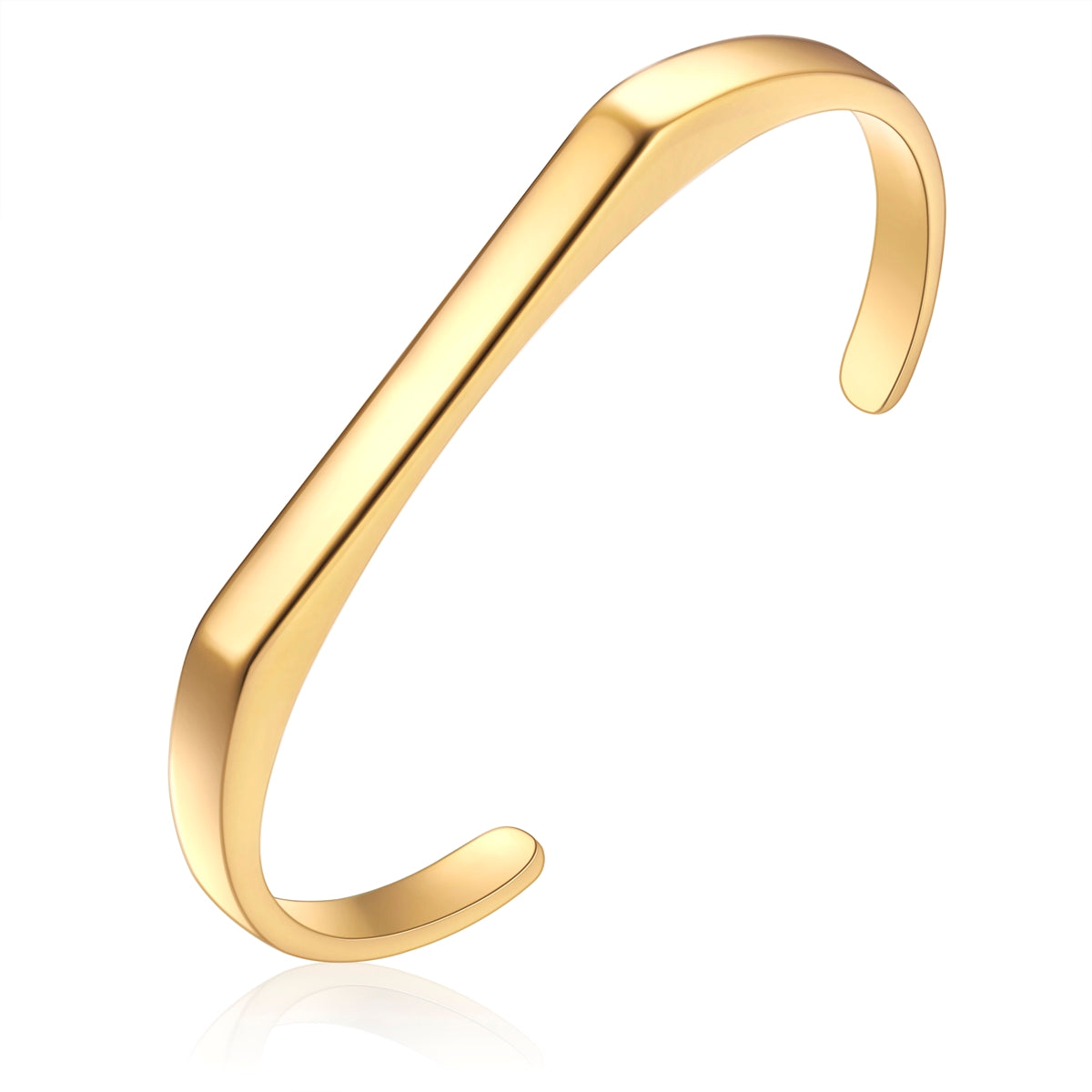 Armreif Edelstahl gelbgold